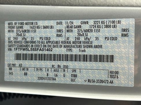 Used 2025 Ford F150 Lariat w/ Equipment Group 502A High AWD/4WD image 46
