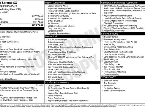 Certified 2021 Kia Sorento SX image 29