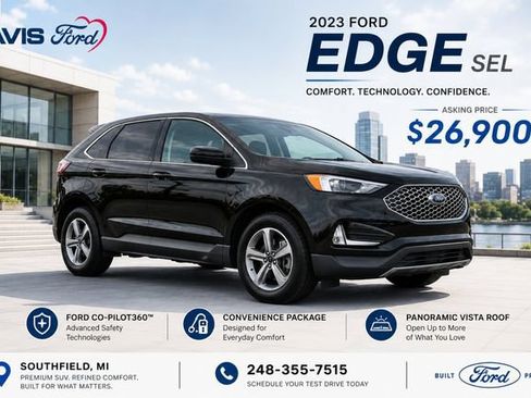Used 2023 Ford Edge SEL w/ Convenience Package AWD/4WD image 1