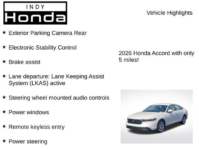 New 2026 Honda Accord LX image 7