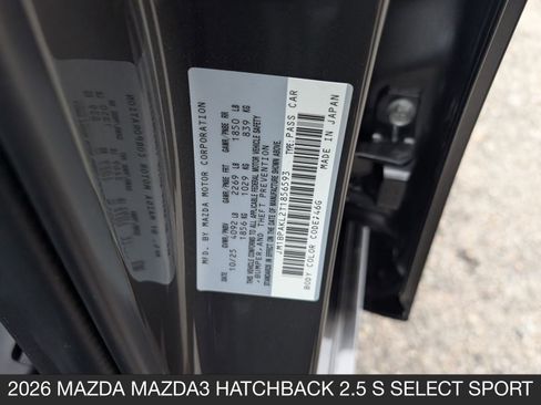 New 2026 MAZDA MAZDA3 s Sport FWD image 39