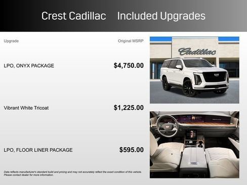 Certified 2026 Cadillac Escalade Platinum Sport w/ LPO, ONYX Package image 6