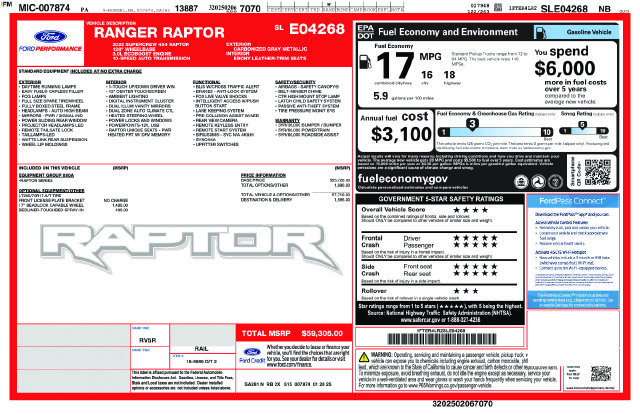 Used 2025 Ford Ranger Raptor AWD/4WD image 39