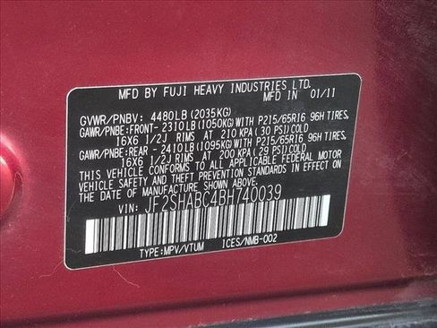 Used 2011 Subaru Forester 2.5X w/ Alloy Wheel Value Pkg image 22