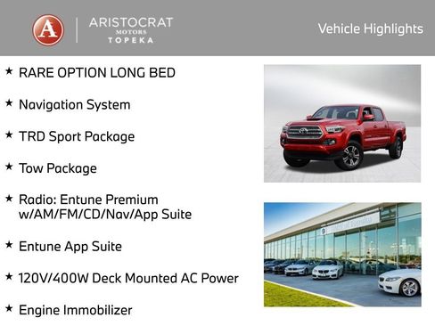 Used 2017 Toyota Tacoma TRD Sport w/ Tow Package AWD/4WD image 2