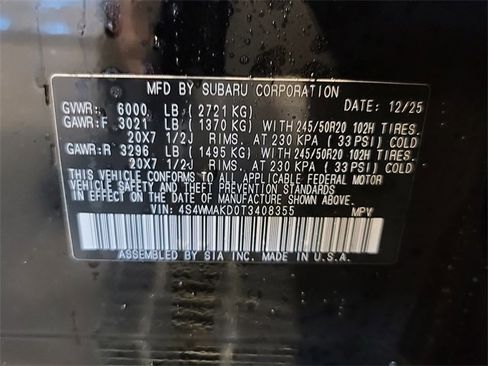 New 2026 Subaru Ascent Touring image 26