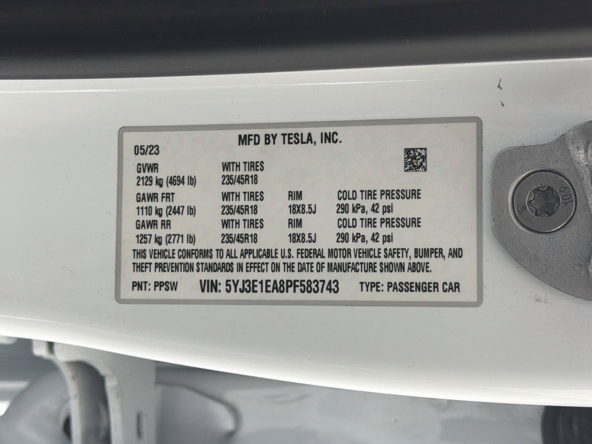 Used 2023 Tesla Model 3 Standard Range RWD image 12