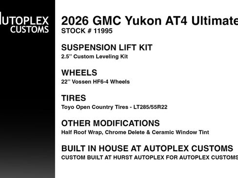 Used 2026 GMC Yukon AT4 Ultimate AWD/4WD image 2