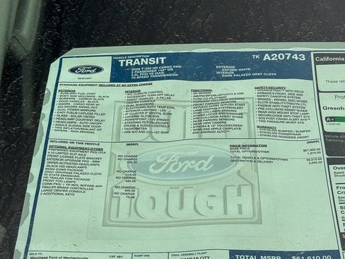 New 2026 Ford Transit 350 148 High Roof AWD w/ Exterior Upgrade Package image 9