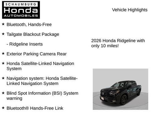 New 2026 Honda Ridgeline Black Edition image 7