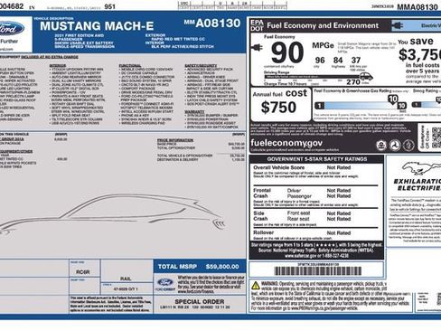 Used 2021 Ford Mustang Mach-E Premium w/ Equipment Group 301A image 6