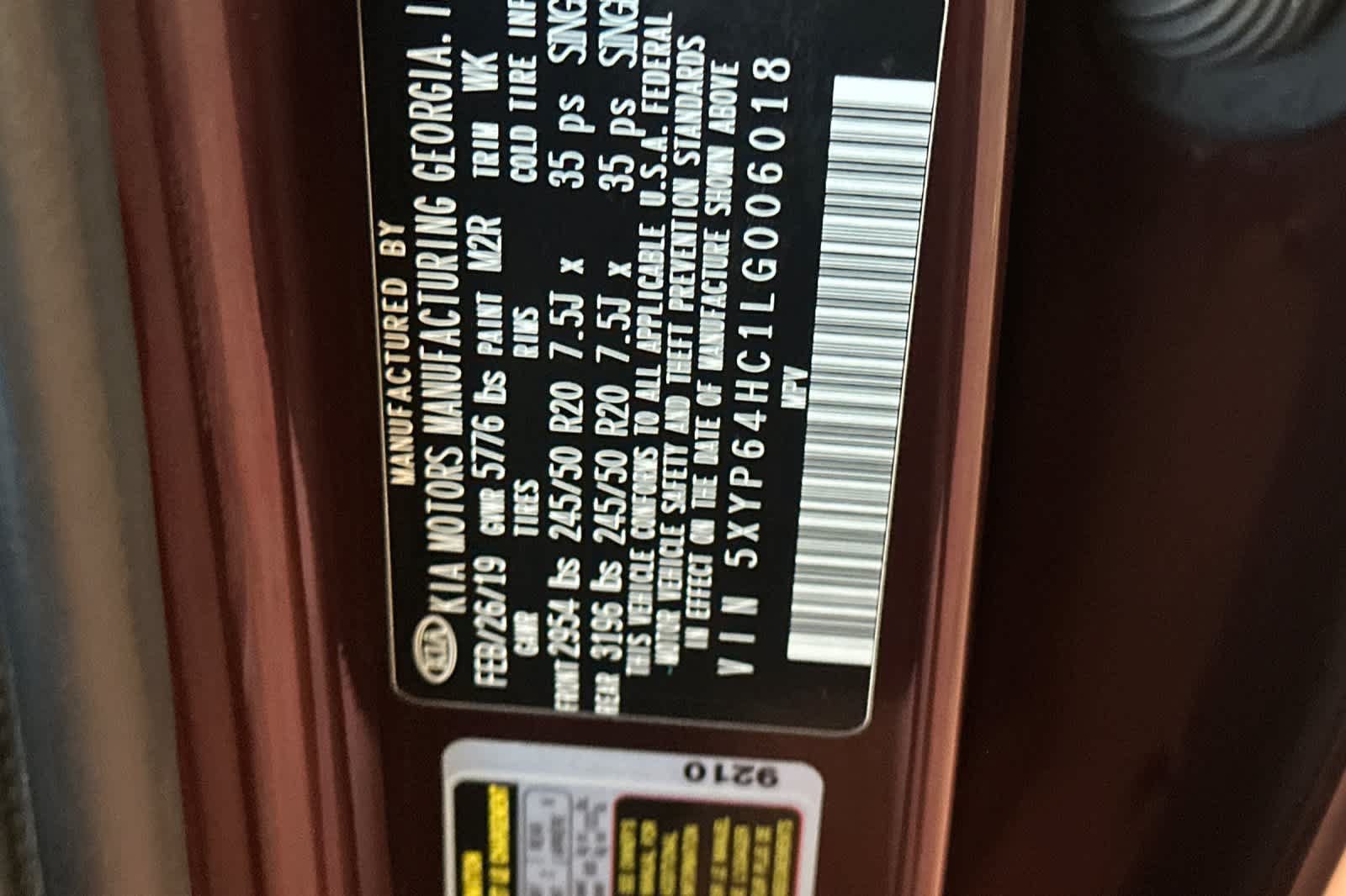 Used 2020 Kia Telluride S w/ S 8 Passenger Seating Package FWD image 30