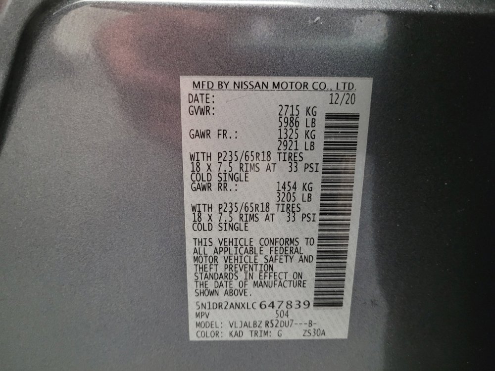 Used 2020 Nissan Pathfinder S FWD image 33