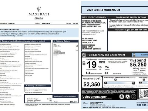 Certified 2022 Maserati Ghibli Modena Q4 image 22