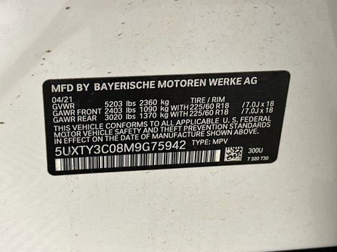 Used 2021 BMW X3 sDrive30i w/ Convenience Package RWD image 12