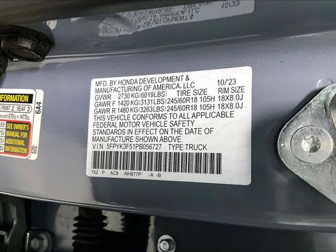 Used 2023 Honda Ridgeline RTL image 18