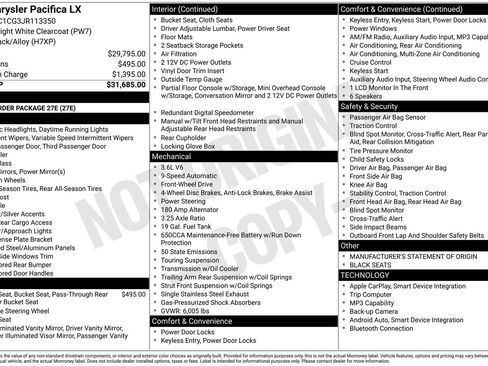 Used 2018 Chrysler Pacifica LX image 34