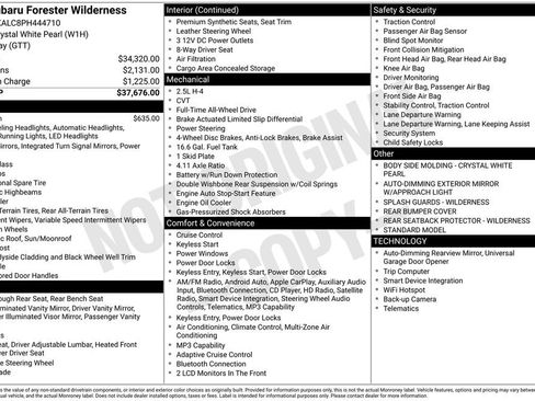 Used 2023 Subaru Forester Wilderness AWD/4WD image 31