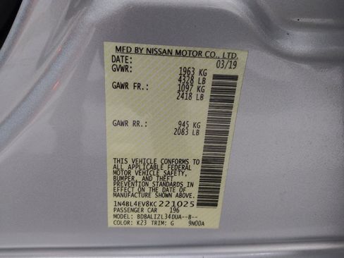 Used 2019 Nissan Altima 2.5 SL FWD image 33
