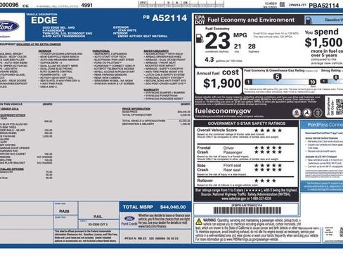 Used 2023 Ford Edge SEL w/ Convenience Package AWD/4WD image 2