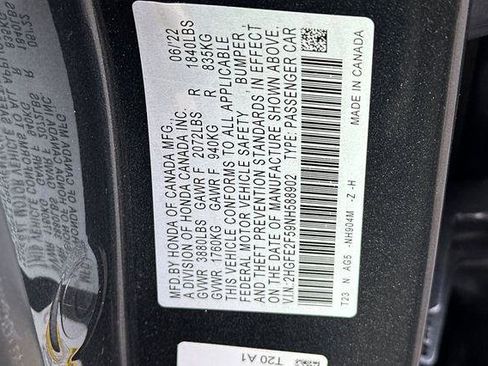 Used 2022 Honda Civic Sport image 27