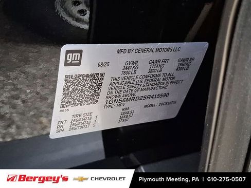 New 2025 Chevrolet Tahoe LS image 11