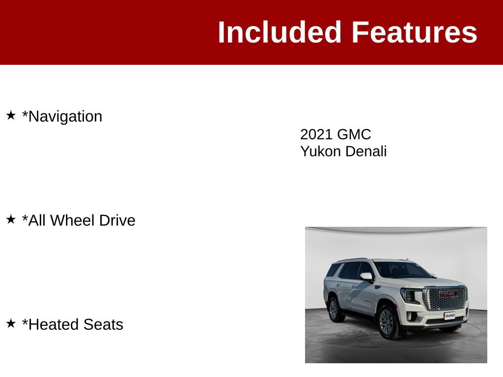 Used 2021 GMC Yukon Denali AWD/4WD image 3