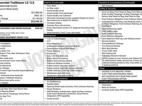 Used 2022 Chevrolet TrailBlazer LS image 3