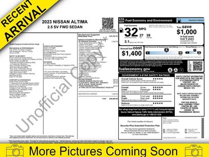 Certified 2023 Nissan Altima 2.5 SV w/ SV Premium Package