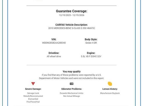 Used 2010 Mercedes-Benz S 550 4MATIC Sedan image 45