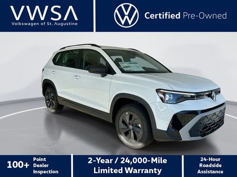 Certified 2025 Volkswagen Taos S FWD image 1