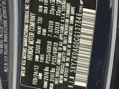 Used 2012 Hyundai Santa Fe Limited w/ Navigation Pkg 4 image 26