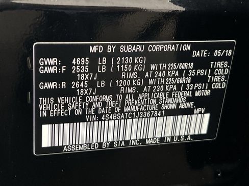 Used 2018 Subaru Outback 2.5i Touring image 30