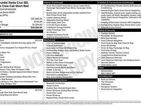 Used 2023 Hyundai Santa Cruz SEL Premium AWD/4WD image 6