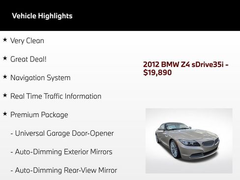 Used 2012 BMW Z4 sDrive35i RWD image 60