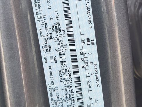 Certified 2023 Ford F150 Lariat w/ Equipment Group 502A High image 35