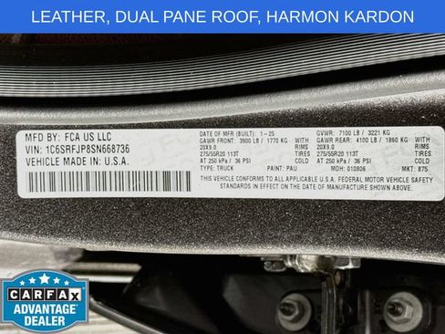 Used 2025 RAM 1500 Laramie AWD/4WD image 33