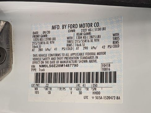 Certified 2021 Ford Transit Connect XL FWD image 27