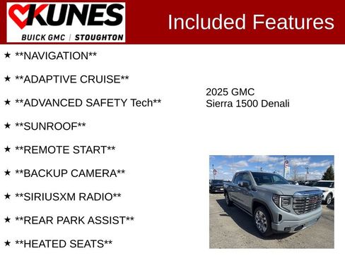Used 2025 GMC Sierra 1500 Denali w/ Denali Reserve Package AWD/4WD image 2