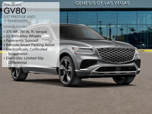 New 2026 Genesis GV80 3.5T Prestige AWD/4WD image 3