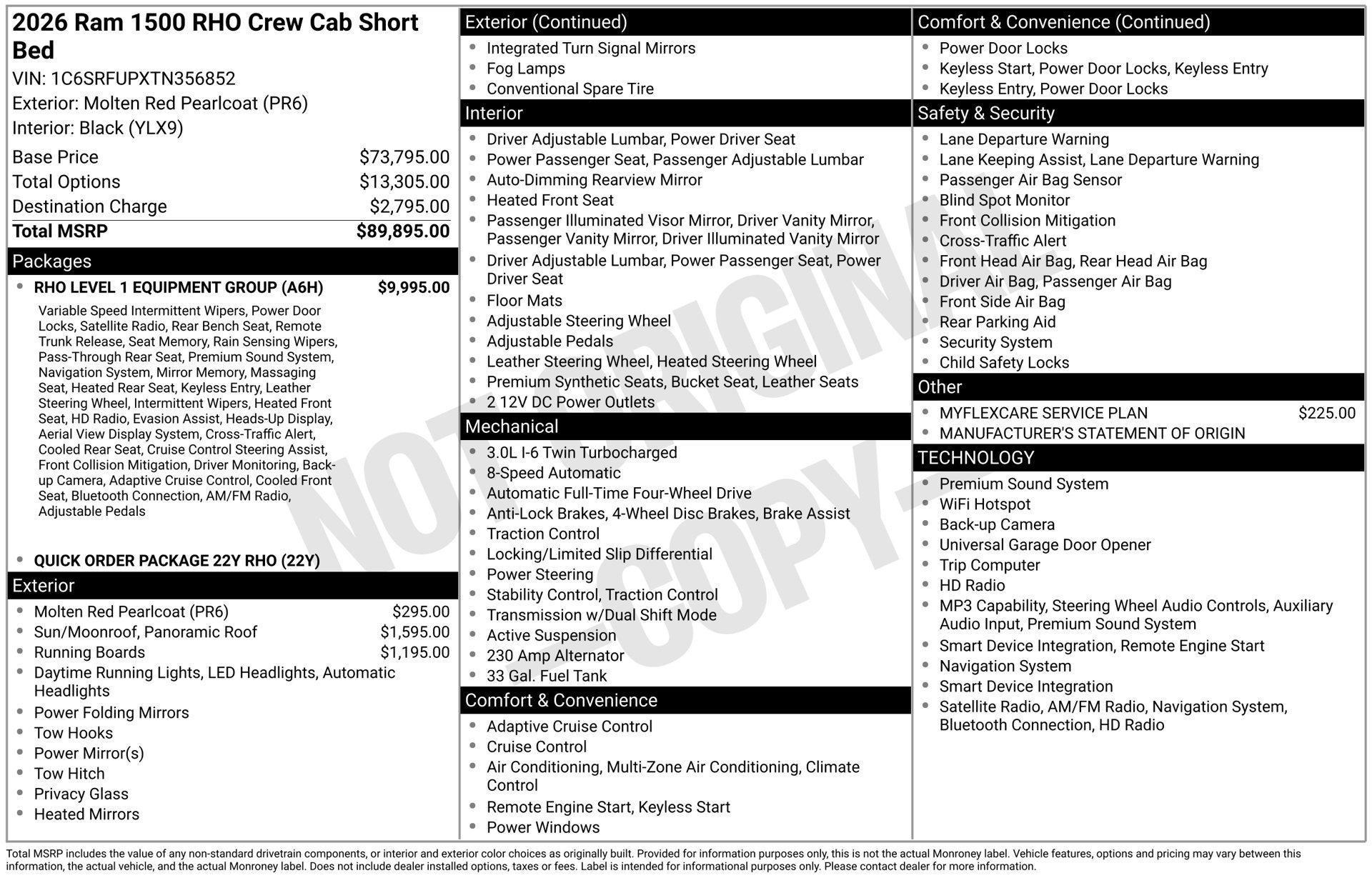 Used 2026 RAM 1500 RHO w/ RHO Level 1 Equipment Group AWD/4WD image 3
