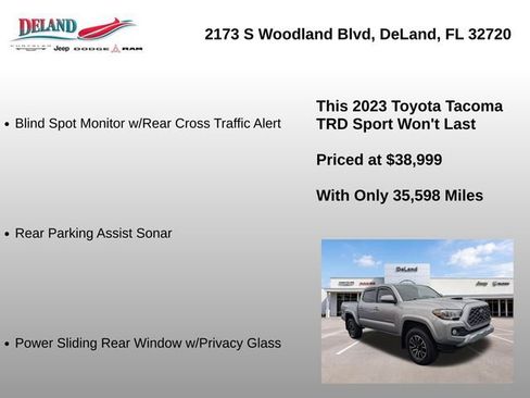 Used 2023 Toyota Tacoma TRD Sport w/ Technology Package AWD/4WD image 18