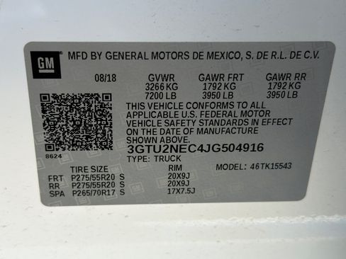 Used 2018 GMC Sierra 1500 SLT w/ SLT Premium Package AWD/4WD image 23