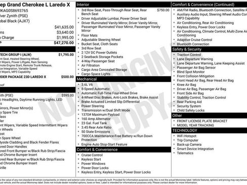 New 2025 Jeep Grand Cherokee L Laredo w/ Luxury Tech Group I image 6