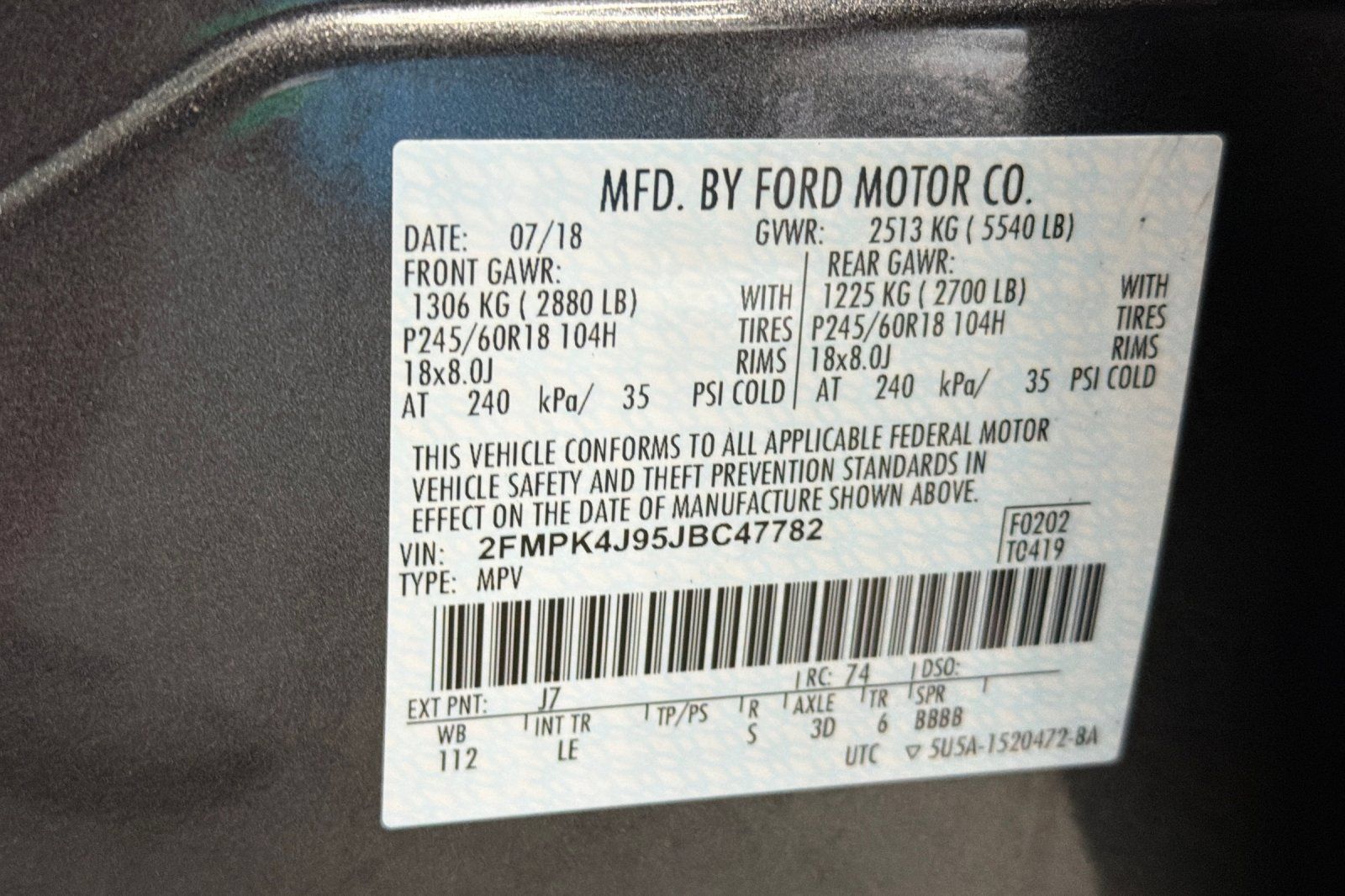 Used 2018 Ford Edge SEL w/ Equipment Group 201A AWD/4WD image 29