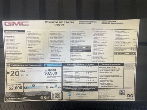 Used 2025 GMC Canyon Elevation w/ Convenience Package RWD image 33