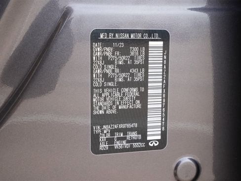 Certified 2024 INFINITI QX80 Premium Select w/ Cargo Package image 28