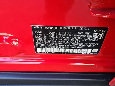 Certified 2025 Honda HR-V Sport image 13