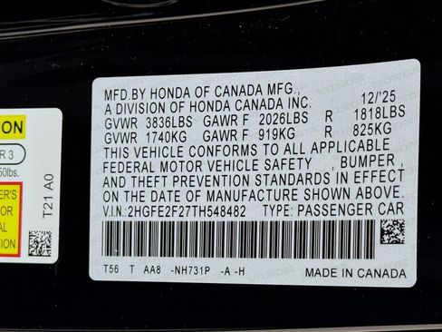 New 2026 Honda Civic LX image 29