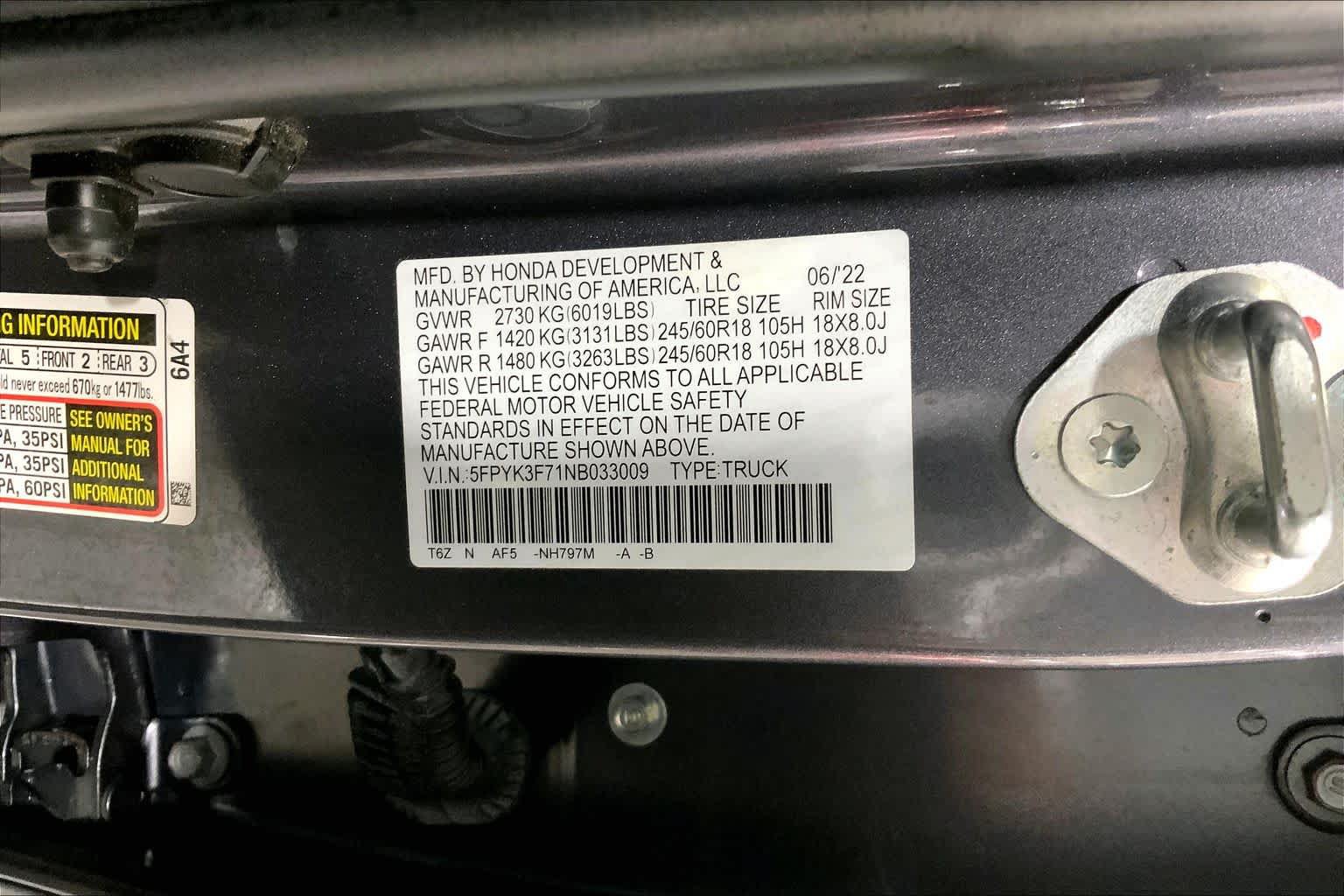 Used 2022 Honda Ridgeline RTL-E image 23